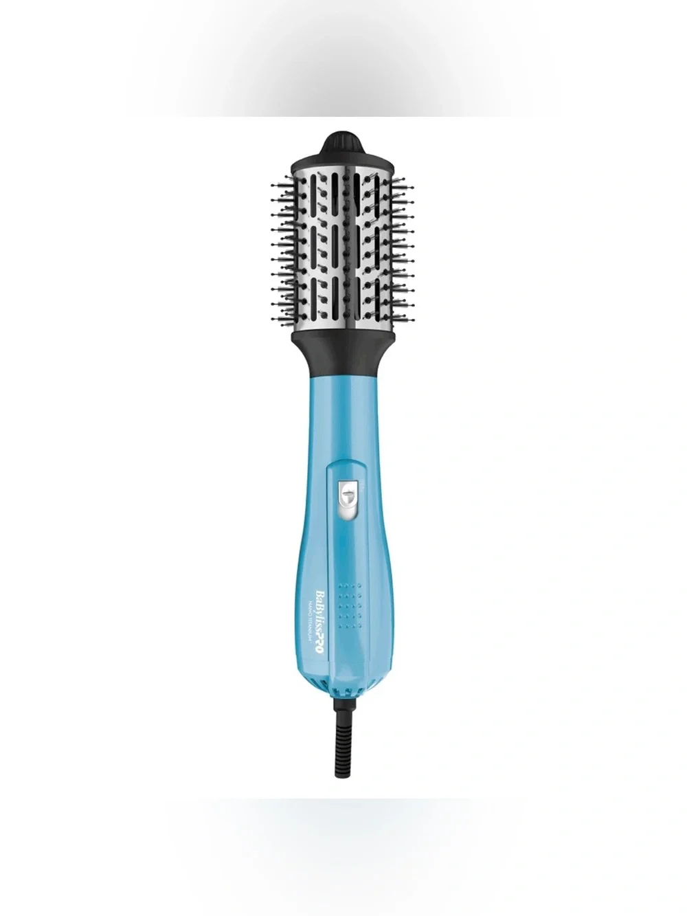 BaByliss PRO Oval Ionic Hot Air Brush, Titanium 2.5”